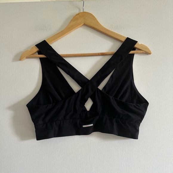 Aerie Black Sunnie Comfy Crossback Bralette size Large EUC - Picture 3 of 5